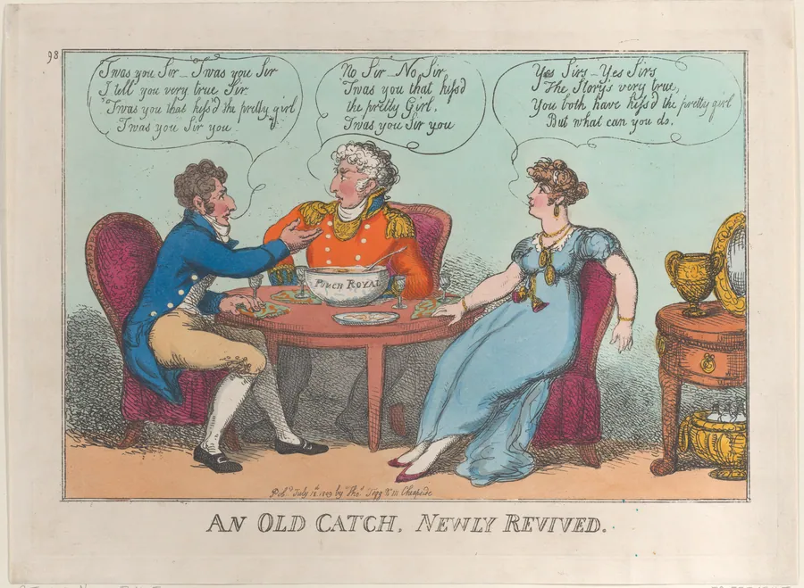 An Old Catch, Newly Revived by Thomas Rowlandson