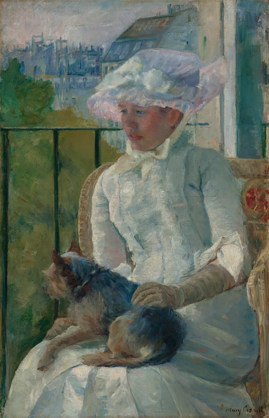 Young Girl at a Window by Mary Cassatt