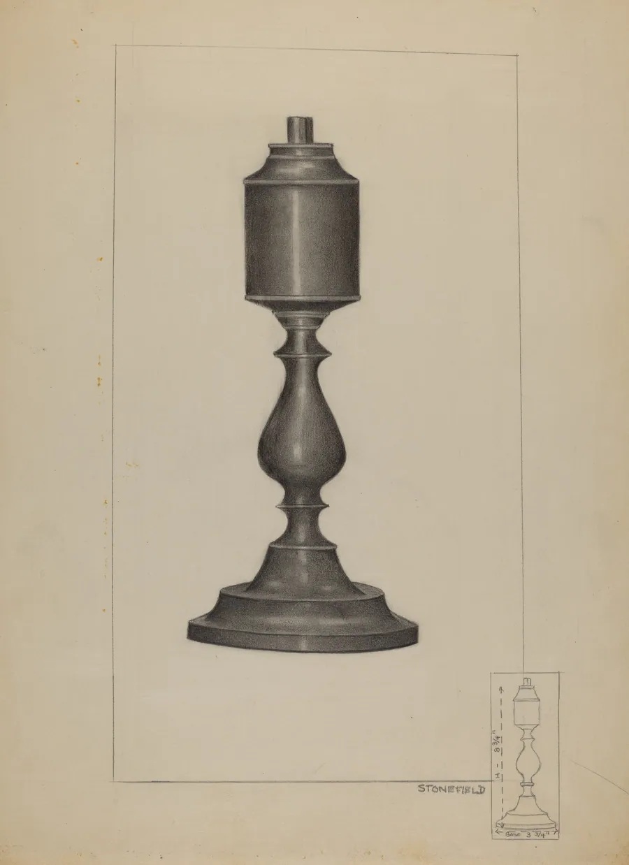 Whale Oil Lamp by Joseph Stonefield