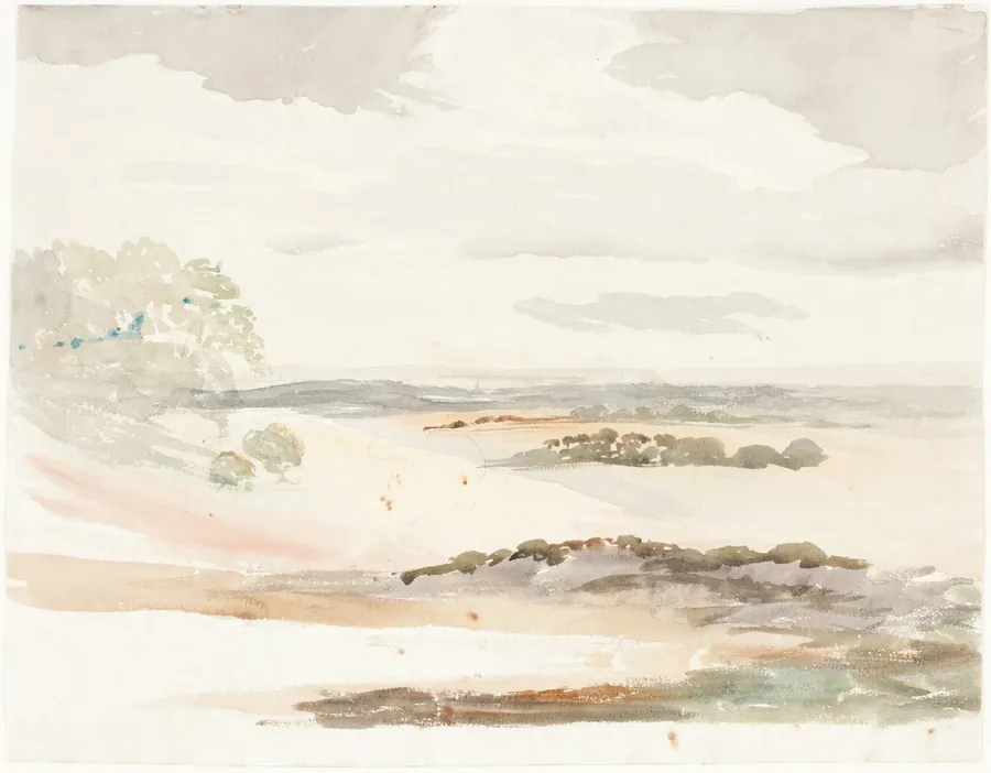 An Extensive View in Shropshire by Cornelius Varley