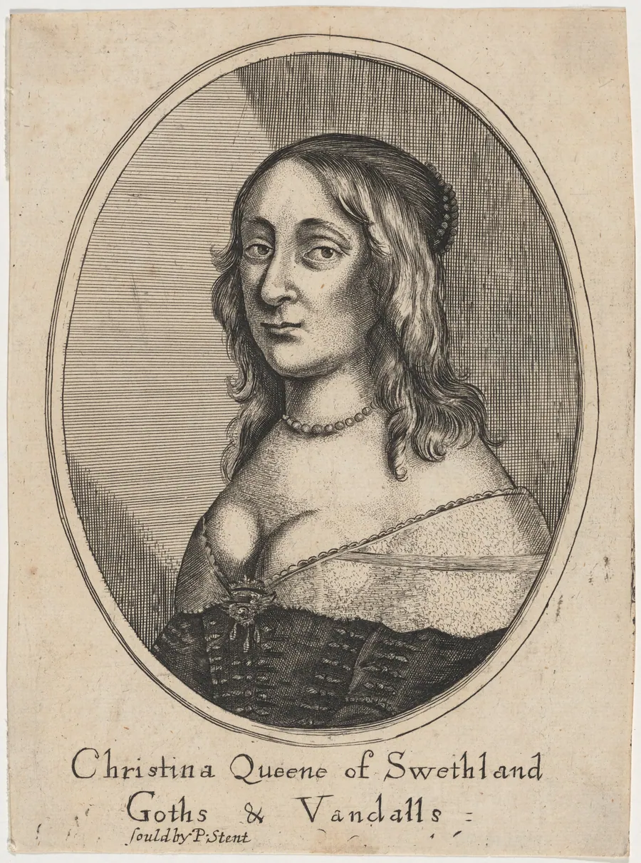 Queen Christina by Wenceslaus Hollar