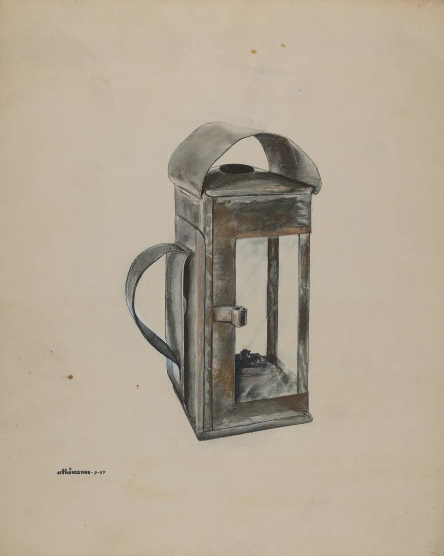 Economy Square Oil Lantern by Ralph Atkinson