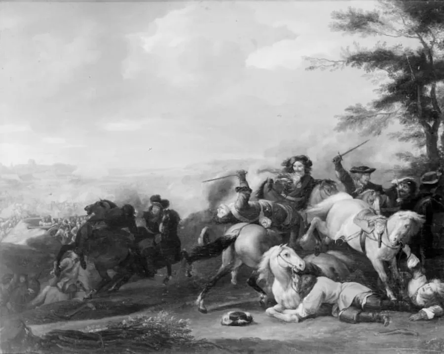 Bataillestykke by Jan van Huchtenburg