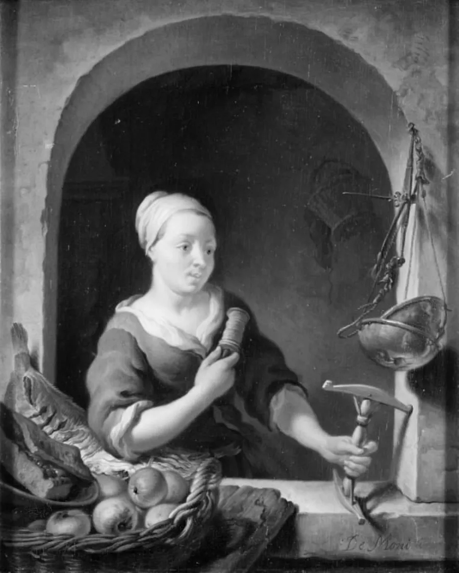 Pige med ten by Louis de Moni