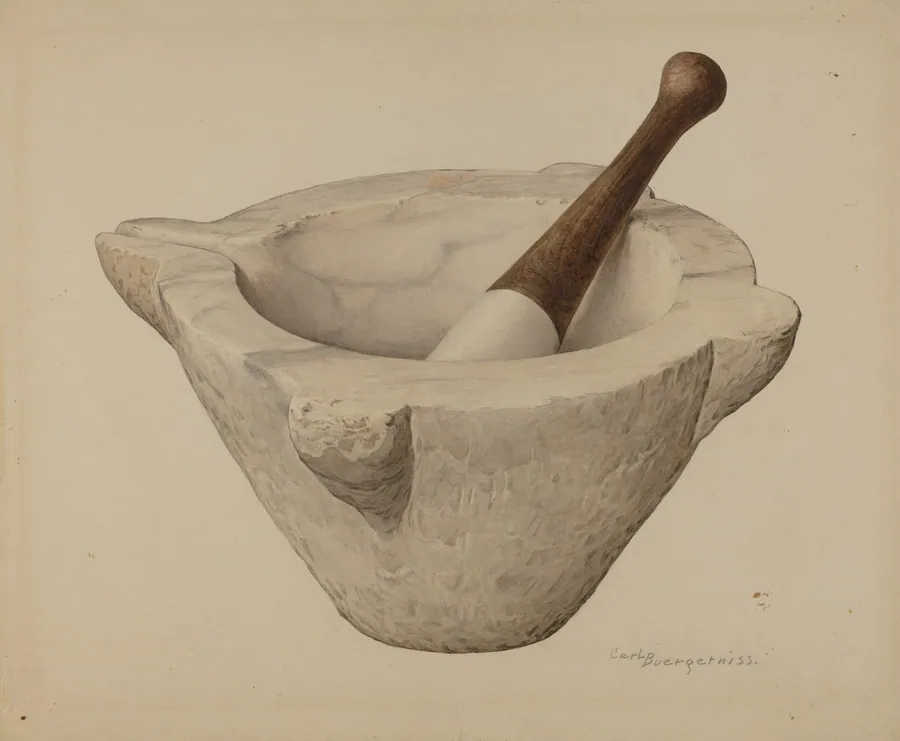 Mortar and Pestle by Carl Buergerniss