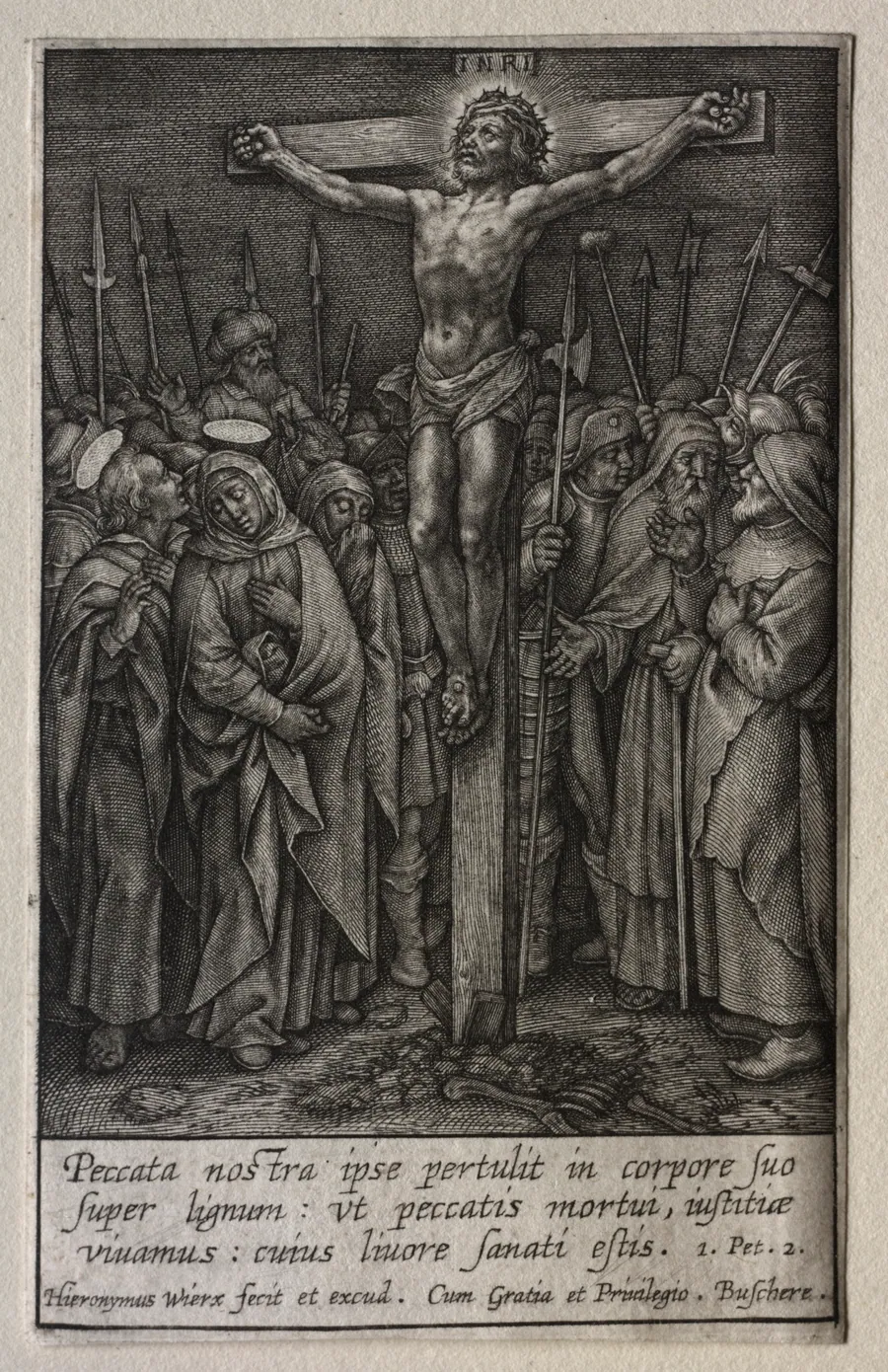 The Passion: Christ Crucified by Hieronymus Wierix