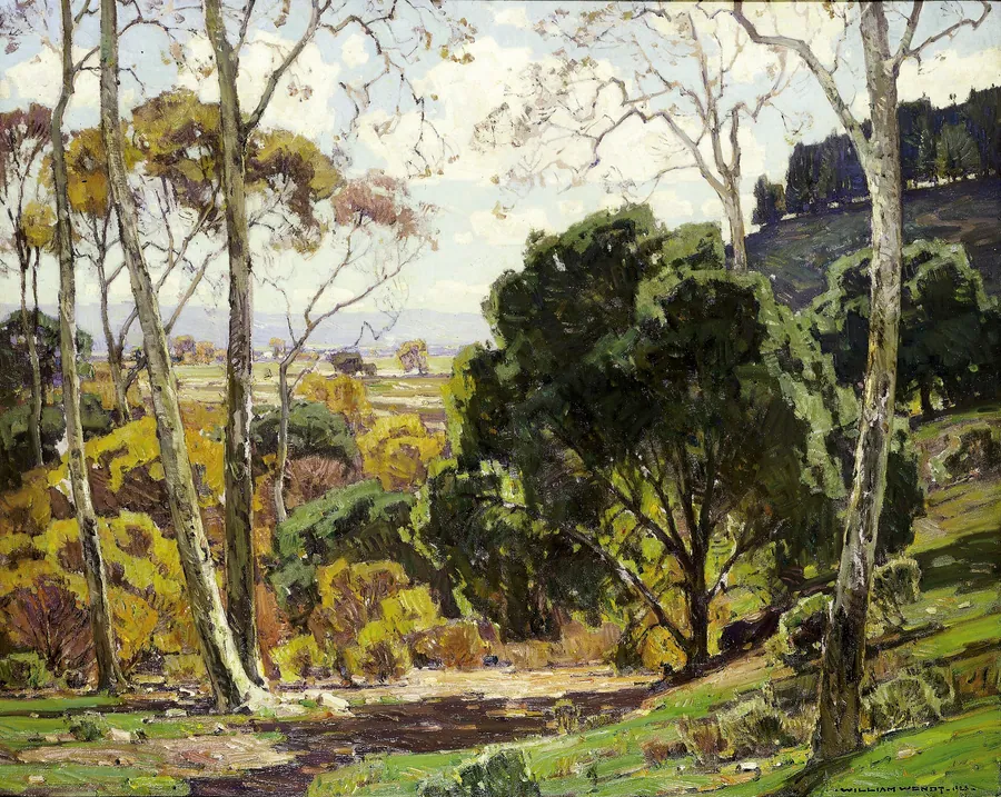 Days of Sunshine by William Wendt, born Bentzen, Germany 1865-died Laguna Beach, CA 1946