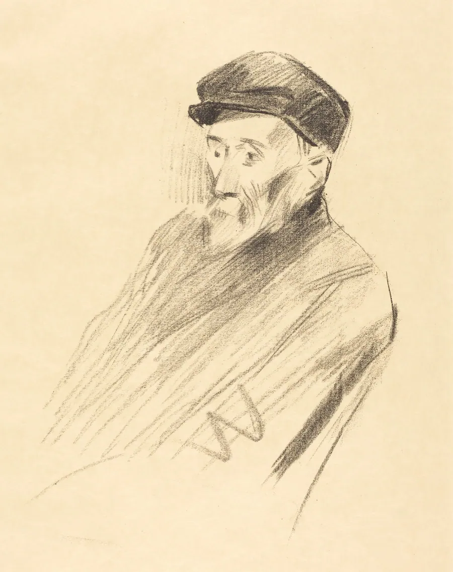Portrait de Renoir (3e planche) (Portrait of Renoir) (third plate) by Jean-Louis Forain