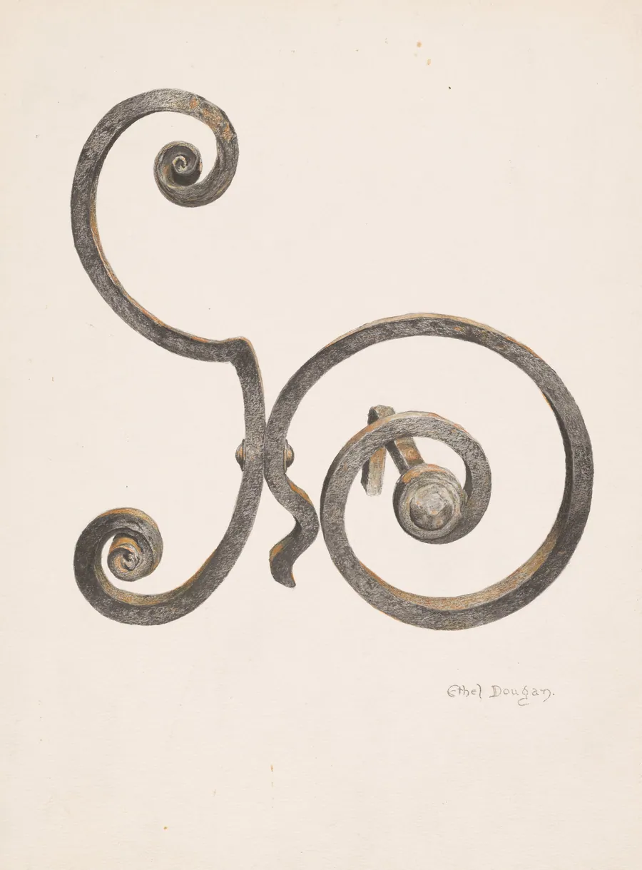 Andirons by Ethel Dougan