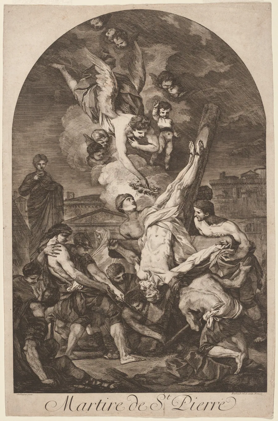 Martire de St. Pierre (The Martyrdom of Saint Peter) by Jean Barbault