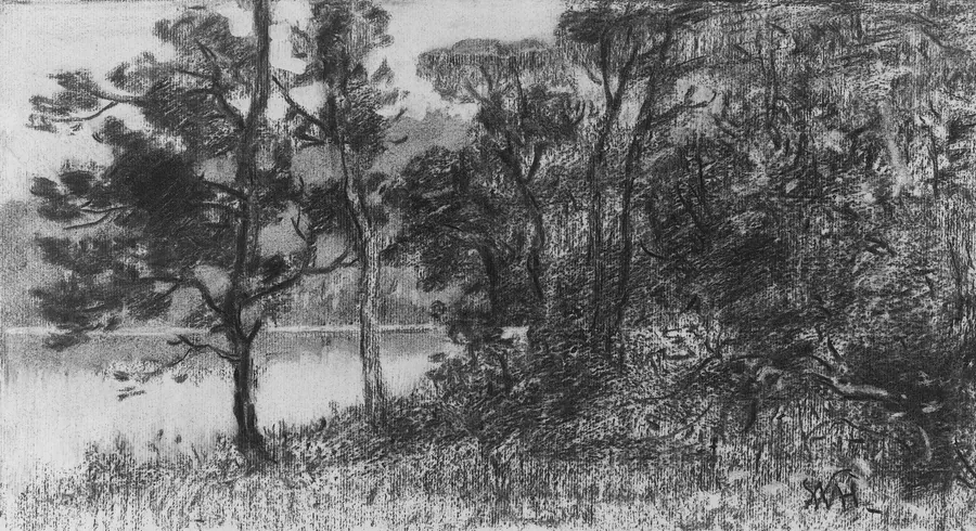 River Landscape by William Morris Hunt
