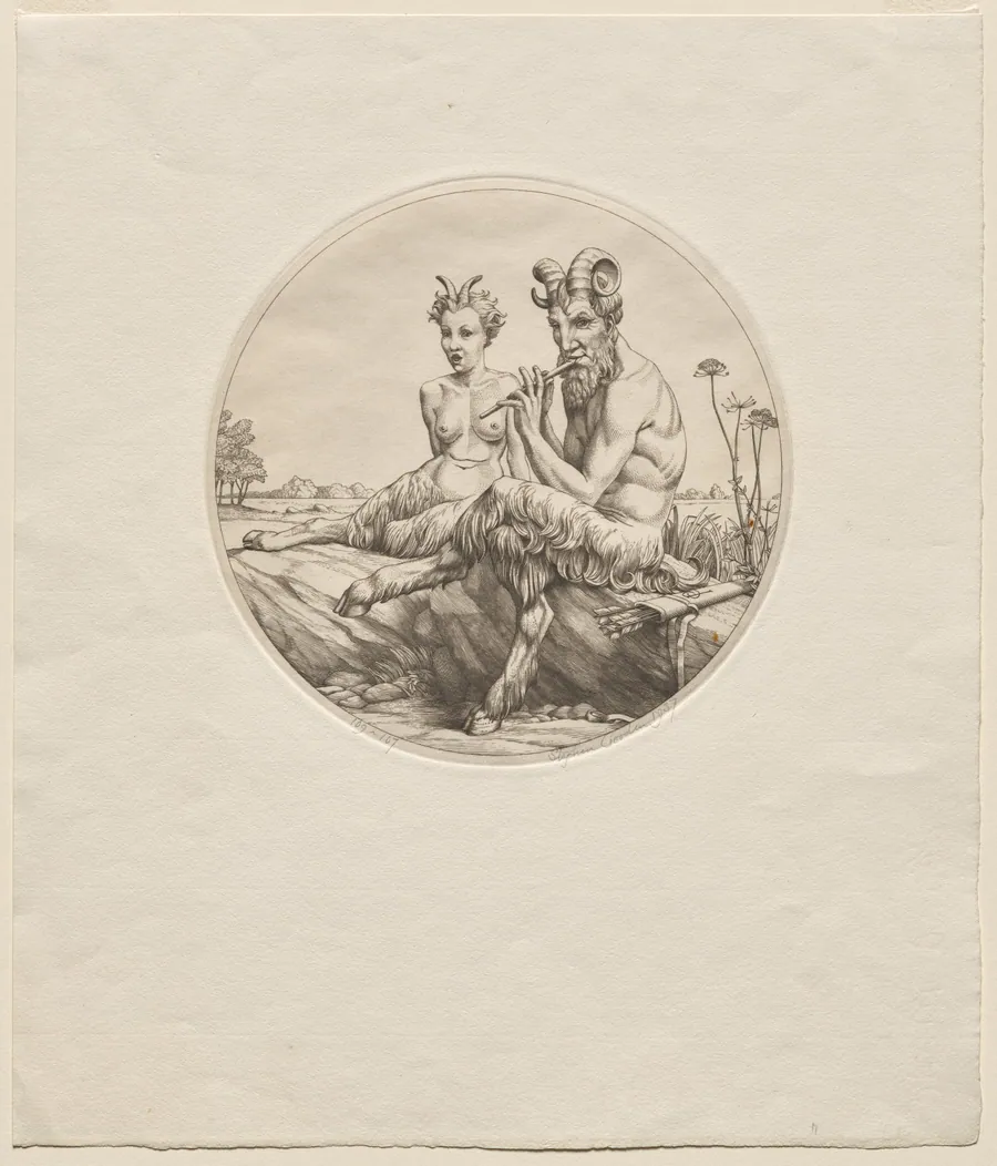 Two Satyrs by Stephen Gooden