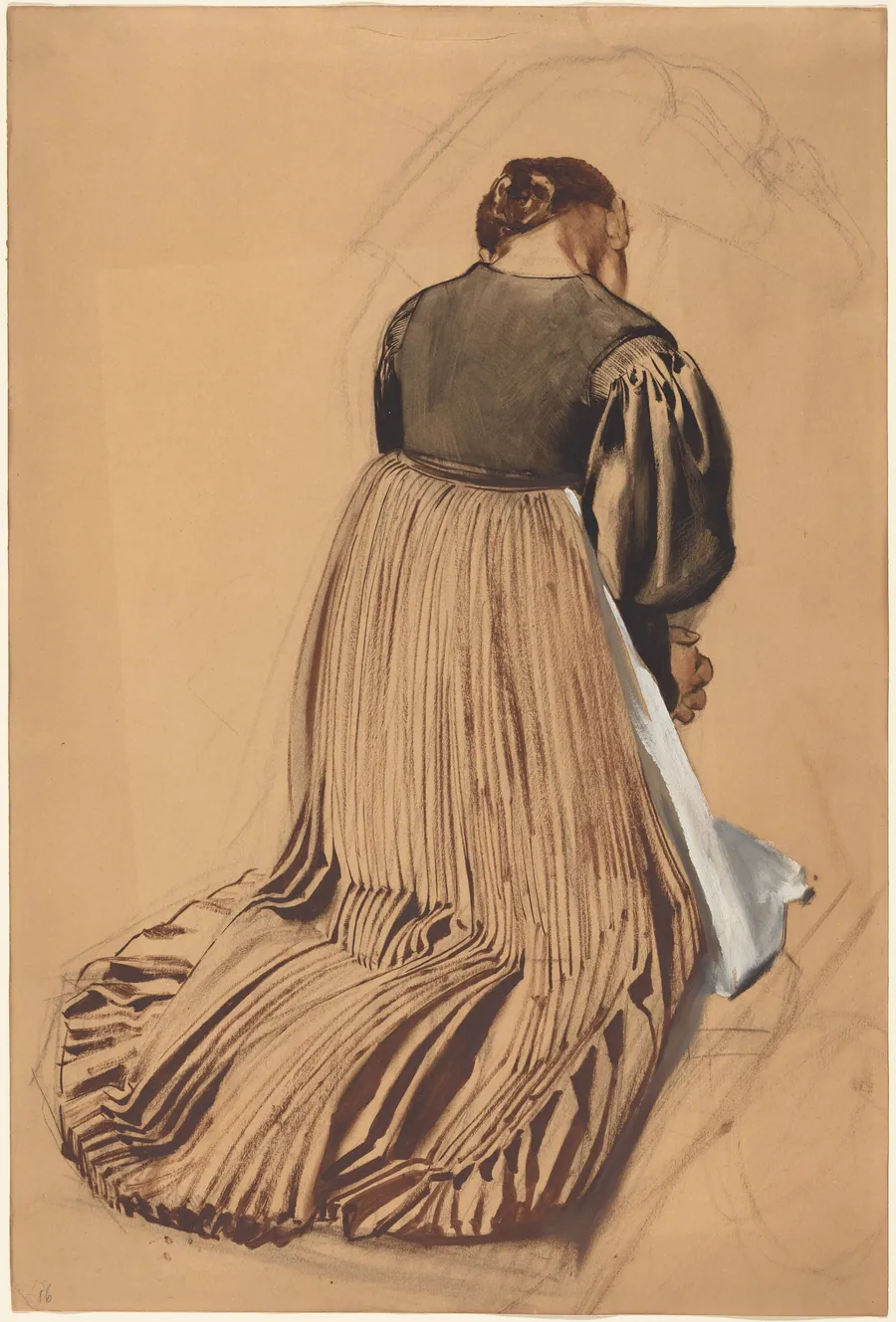 Kneeling Woman from Behind by Konrad Böse