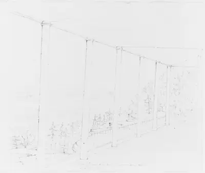 From Piazza. Catskill Mountain House (from Sketchbook)