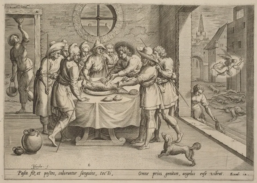 Preparation for the Passover by Jan Sadeler I