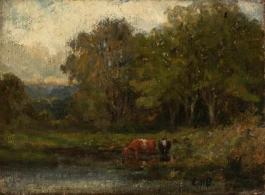 Landscape by Edward Mitchell Bannister, born St. Andrews, New Brunswick, Canada 1828-died Providence, RI 1901