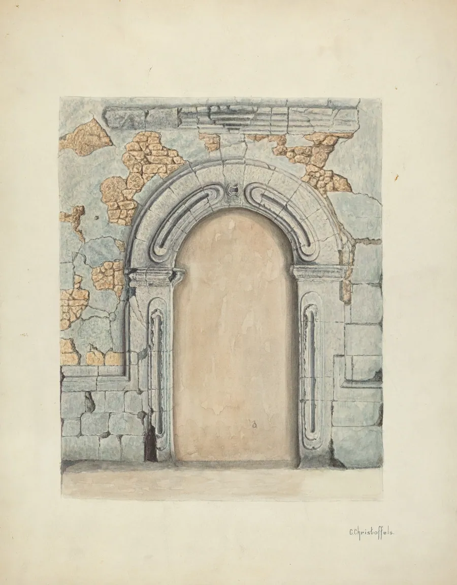 Stone Doorway, Carved by Cornelius Christoffels