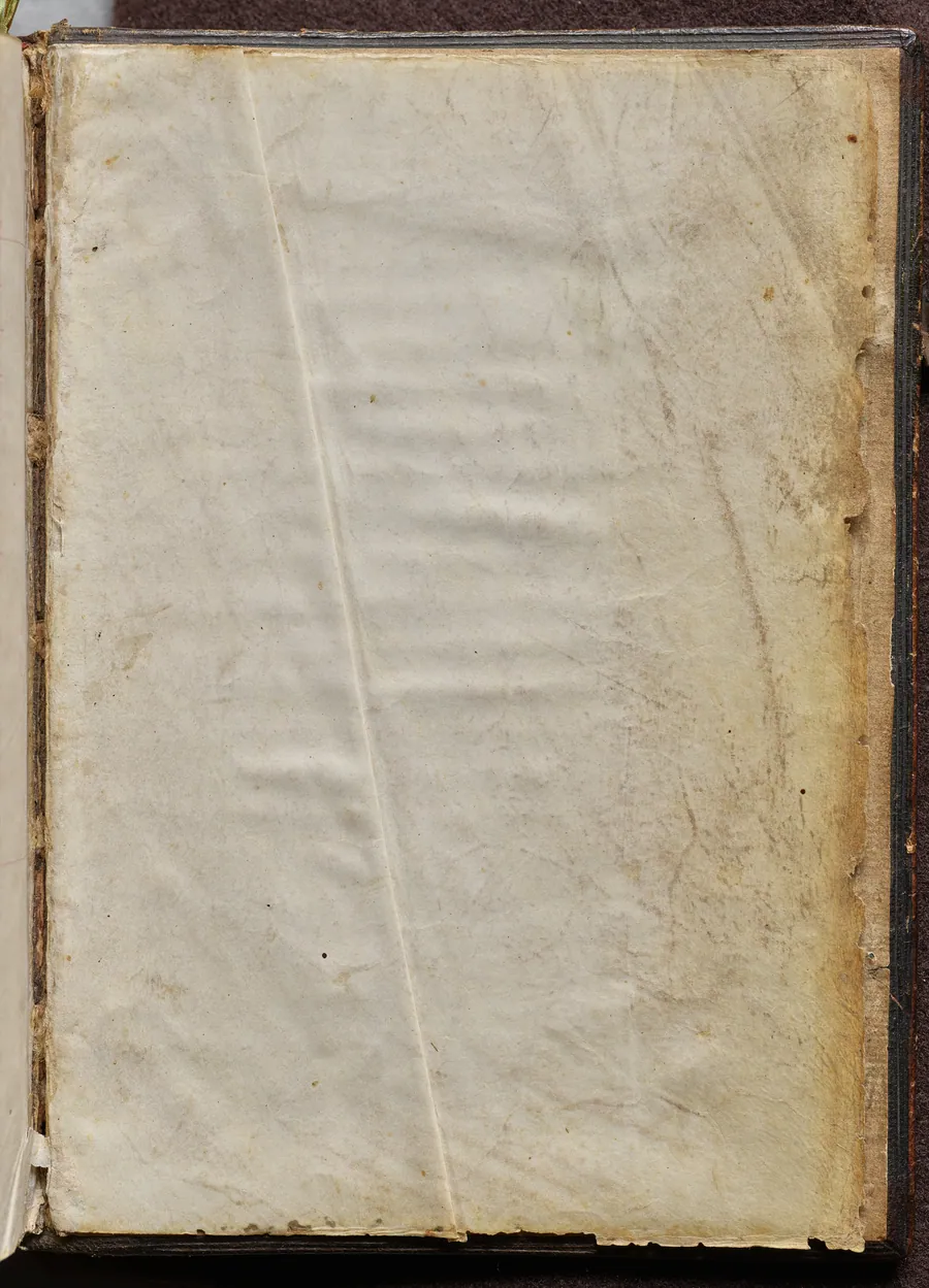 Hours of Charles the Noble, King of Navarre (1361-1425), Blank Fly Leaf by Master of the Brussels Initials and Associates
