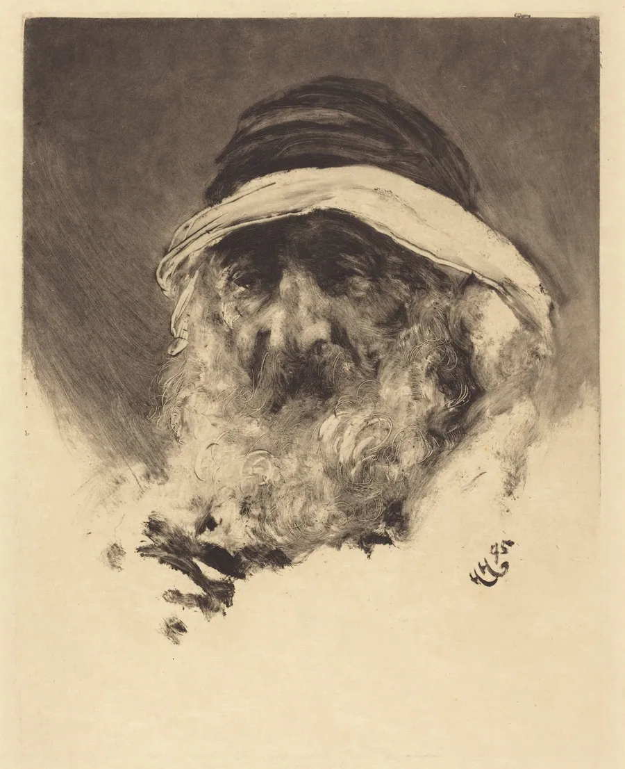 Study of an Arab Head by Hubert von Herkomer