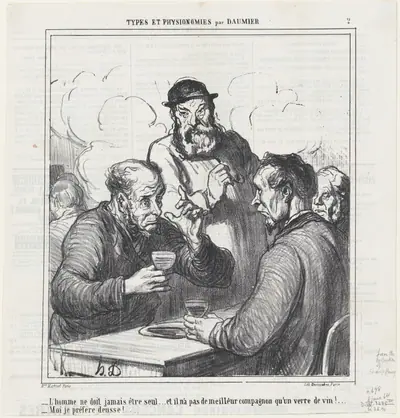 A philosopher, from 'Types and features,' published in Le Charivari, June 8, 1864