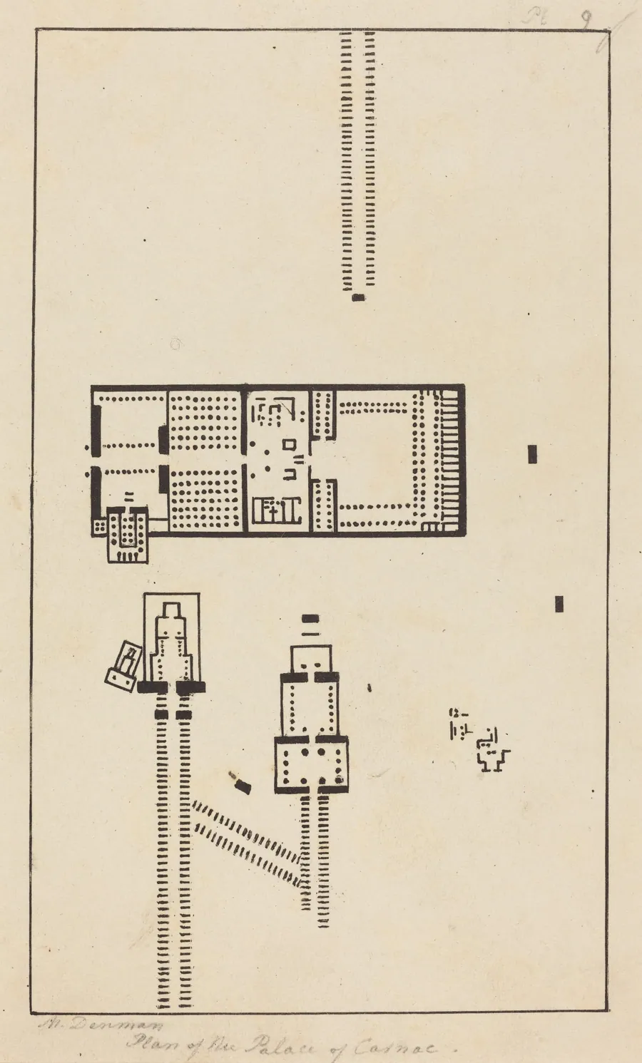 Plan of the Palace of Carnac by Maria Denman