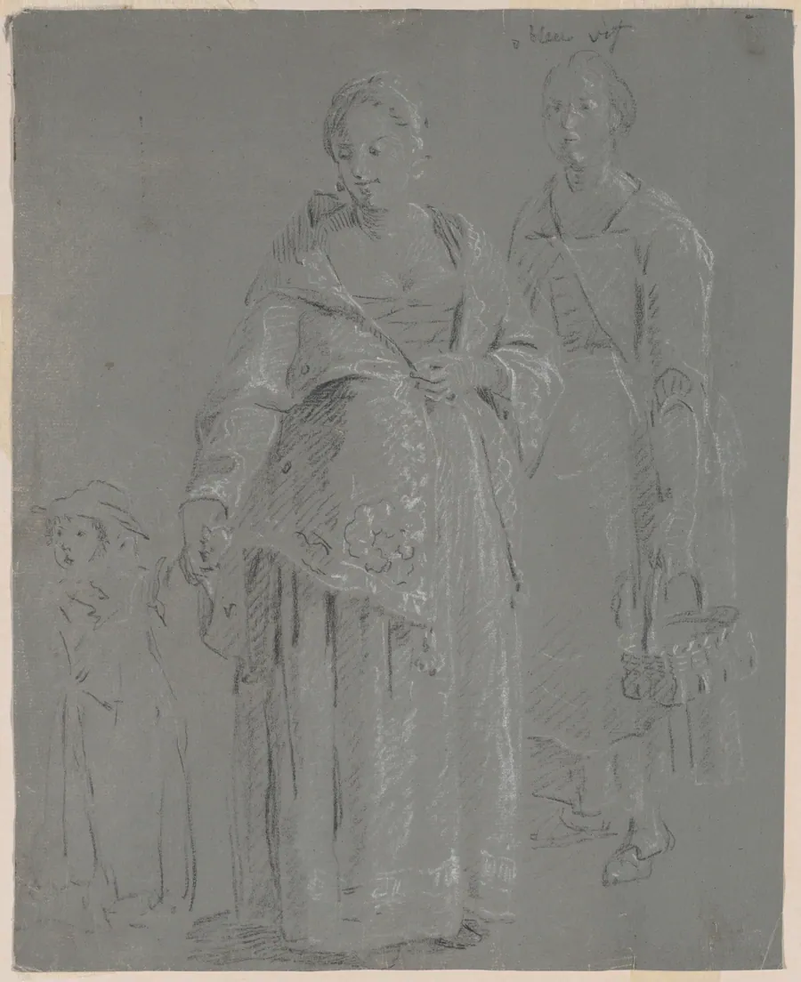 Three Figures by Pierre-Jacques Volaire