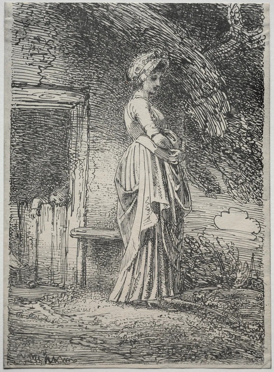 Specimens of Polyautography:  The Lost Apple by Thomas Stothard