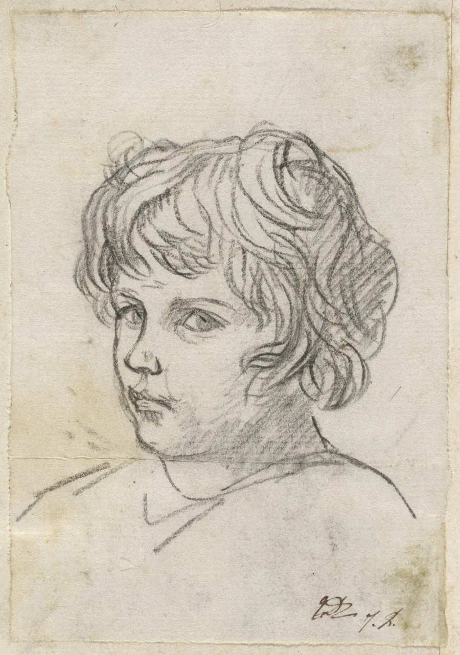 Head of a Boy by Jacques-Louis David
