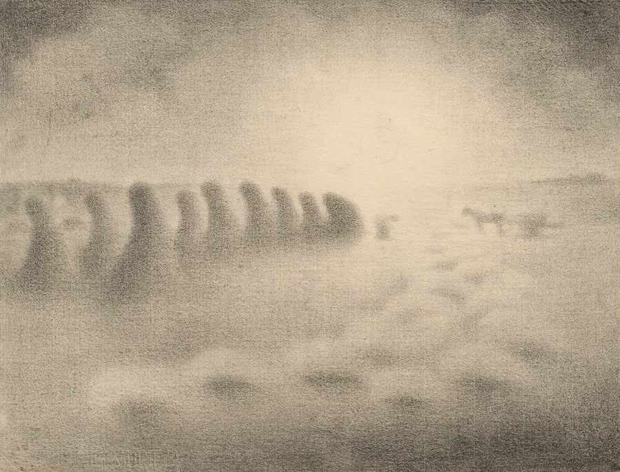 End of the Harvest by Charles Angrand