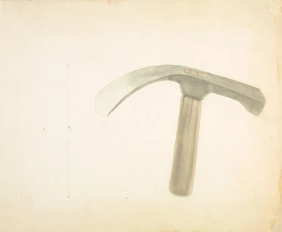Hand Forged Adze by Donald Streeter