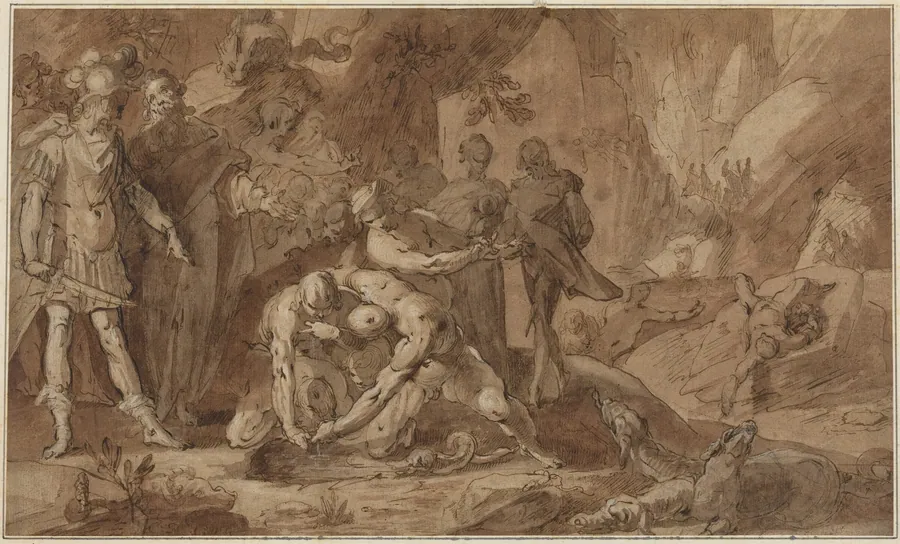 Odysseus and Teiresias by Gerrit Pietersz Sweelinck