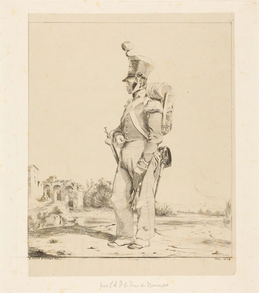 Infantryman by Louis d' Orléans, Duc de Nemours