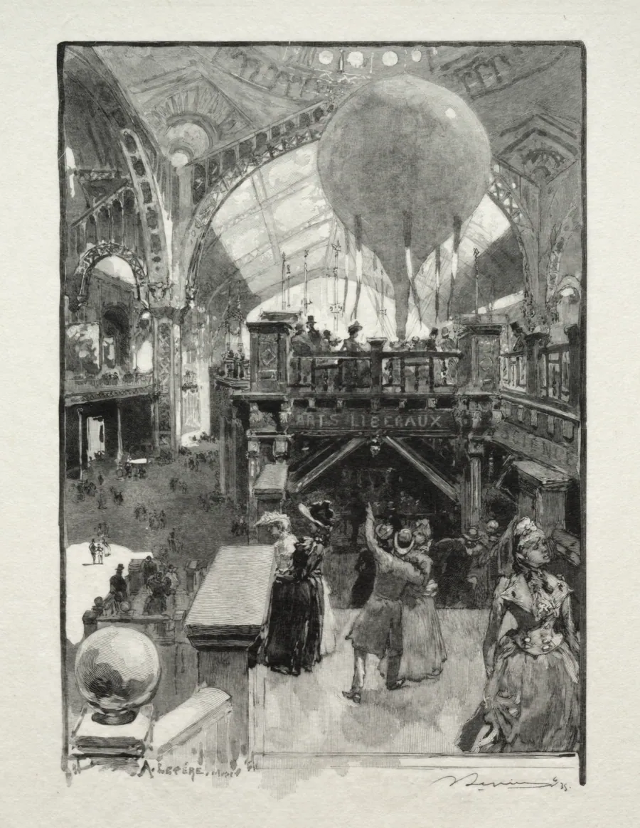 Le Palais des Arts Liberaux, Intèrieur by Auguste Louis Lepère