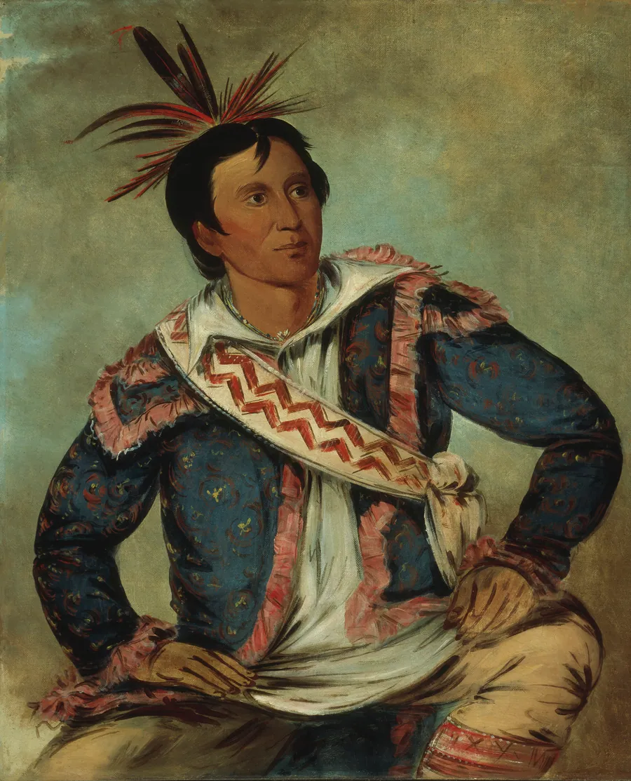 Há-tchoo-túc-knee, Snapping Turtle, a Half-breed by George Catlin, born Wilkes-Barre, PA 1796-died Jersey City, NJ 1872