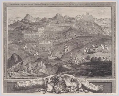 The Battle-Array of Carberry-hill near Edinburgh with the Surrender of Mary Queen of Scots to the Confederate Lords of Scotland, and the Escape of Earl Bothwell