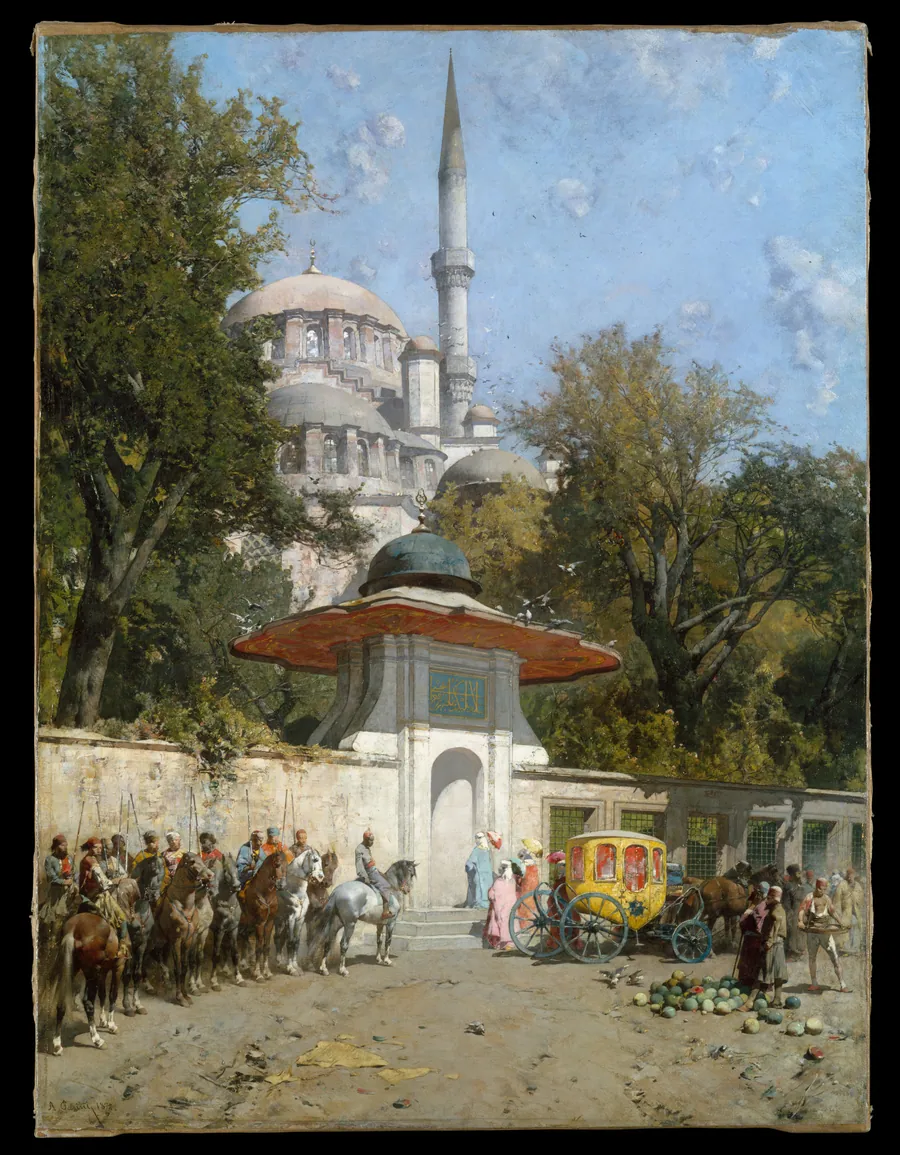 A Mosque by Alberto Pasini