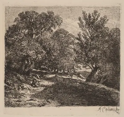 Man Resting by a Stone Wall