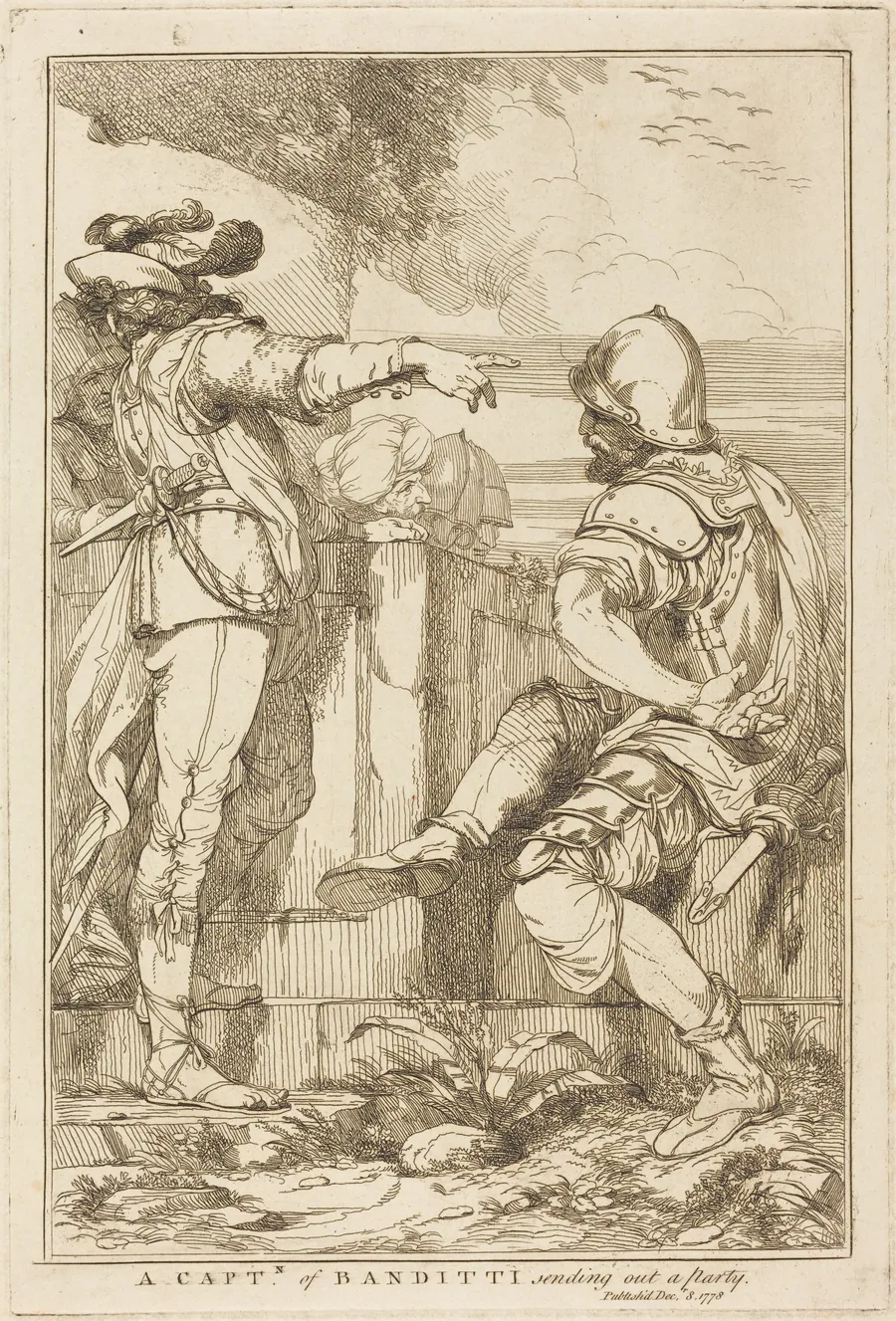 A Captn of Banditti Sending Out a Party by John Hamilton Mortimer