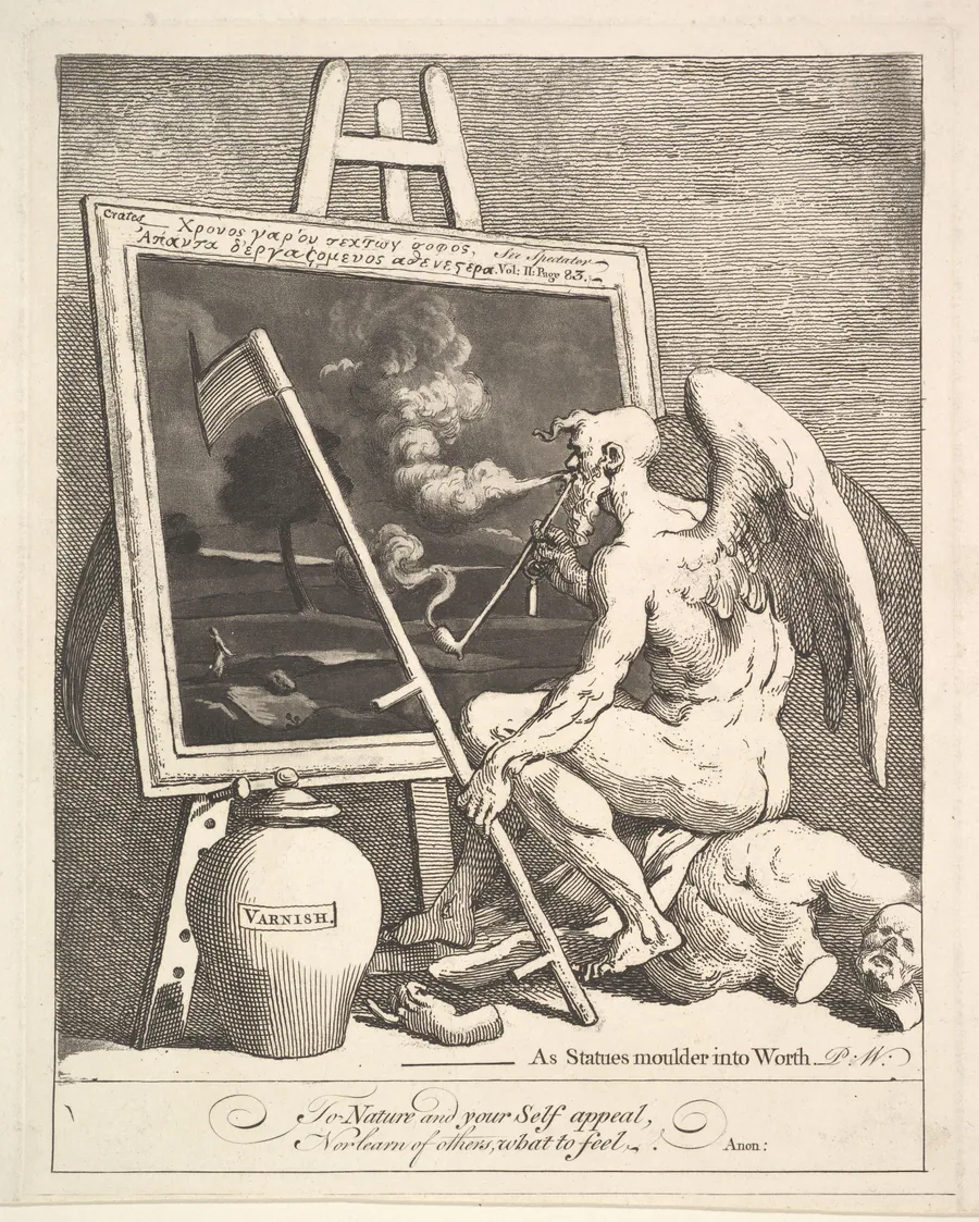 Time Smoking a Picture by William Hogarth