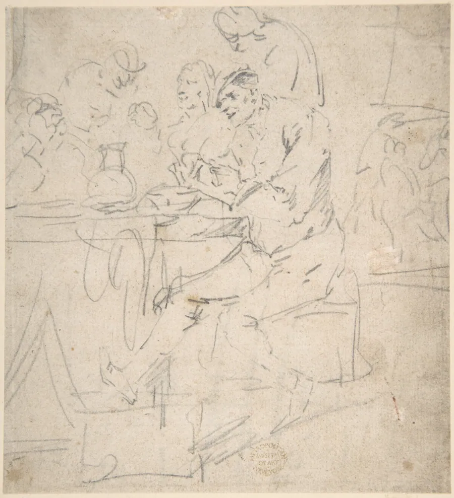 Peasants in a Tavern by Egbert Jasperszoon van Heemskerck I