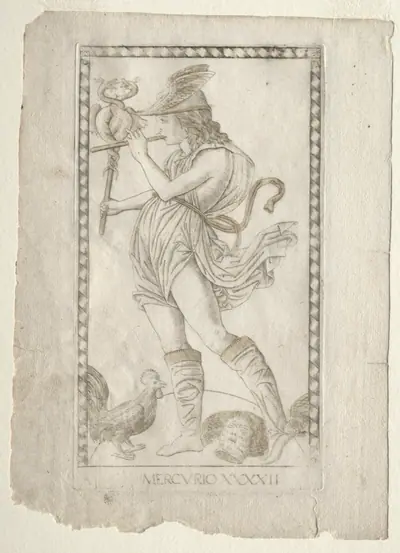 Mercury (from the Tarocchi, series A:  Firmaments of the Universe, #42)