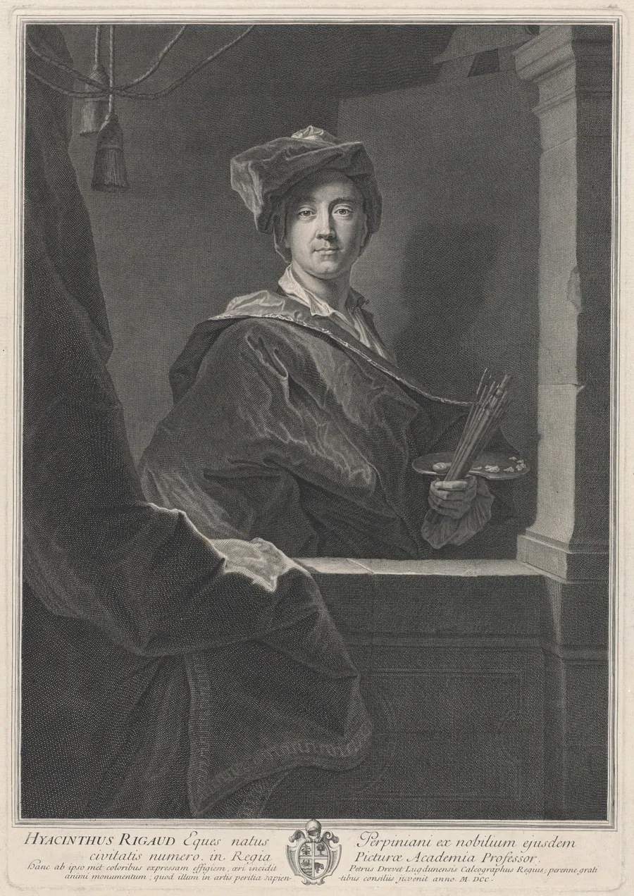 Hyacinthe Rigaud by Pierre Drevet