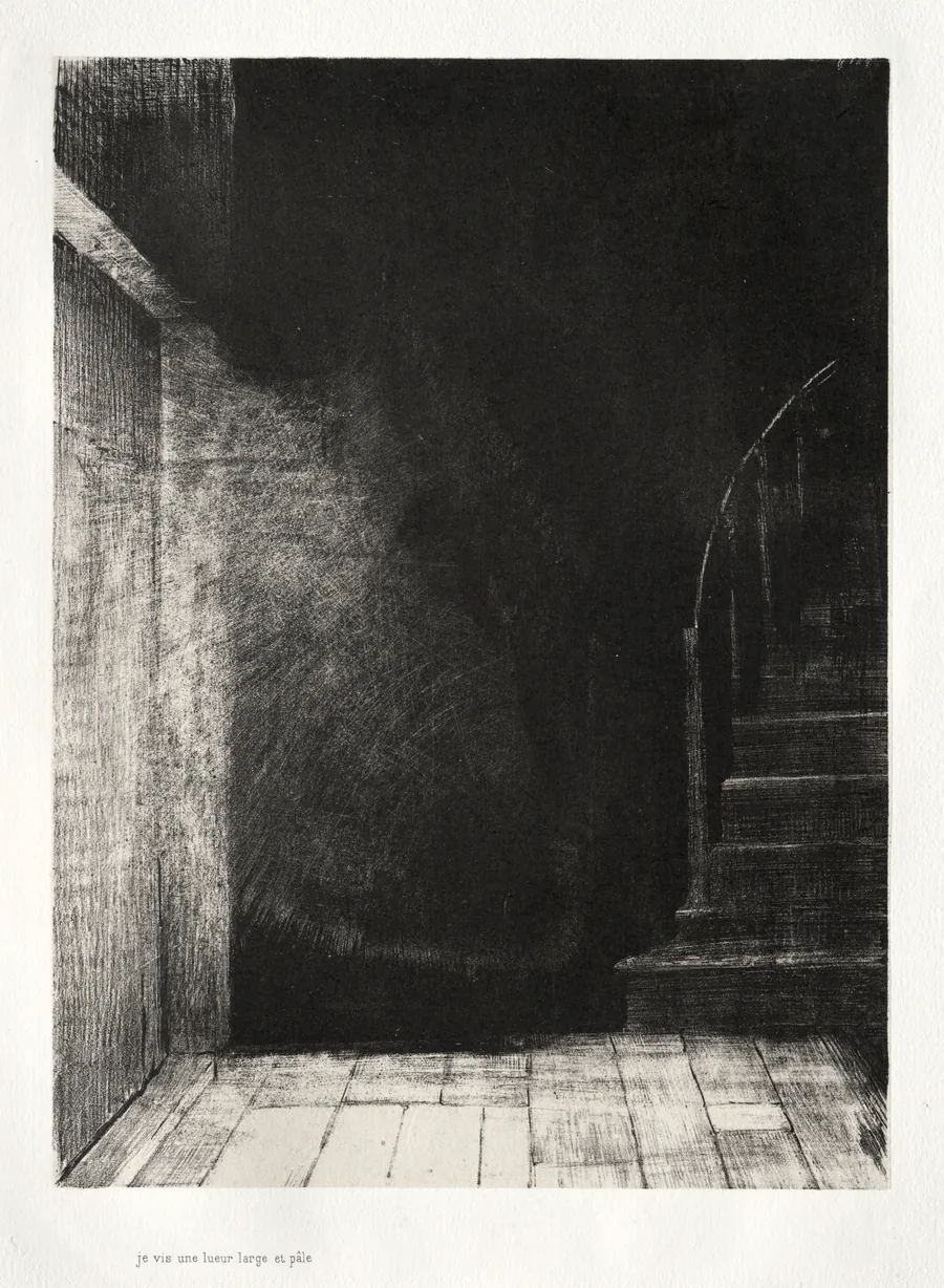 I Saw a Flash of Light, Large and Pale by Odilon Redon