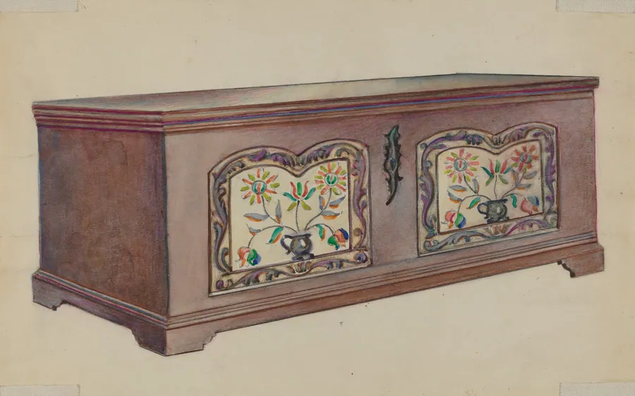 Pa. German Dower Chest by Fanchon Larzelere