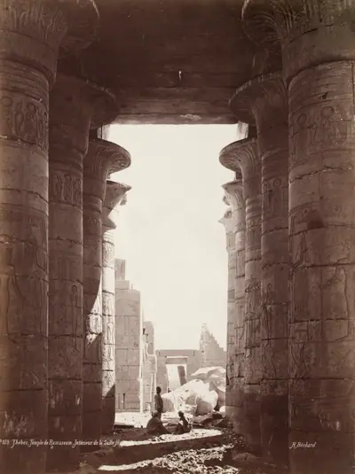 Thebes, Temple of the Ramesseum, Interior of the Hypostyle Hall