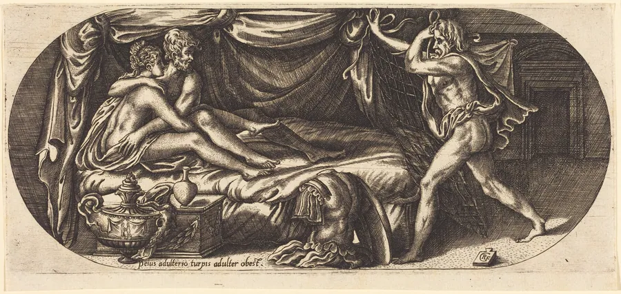 Mars and Venus Surprised by Vulcan by Georges Reverdy