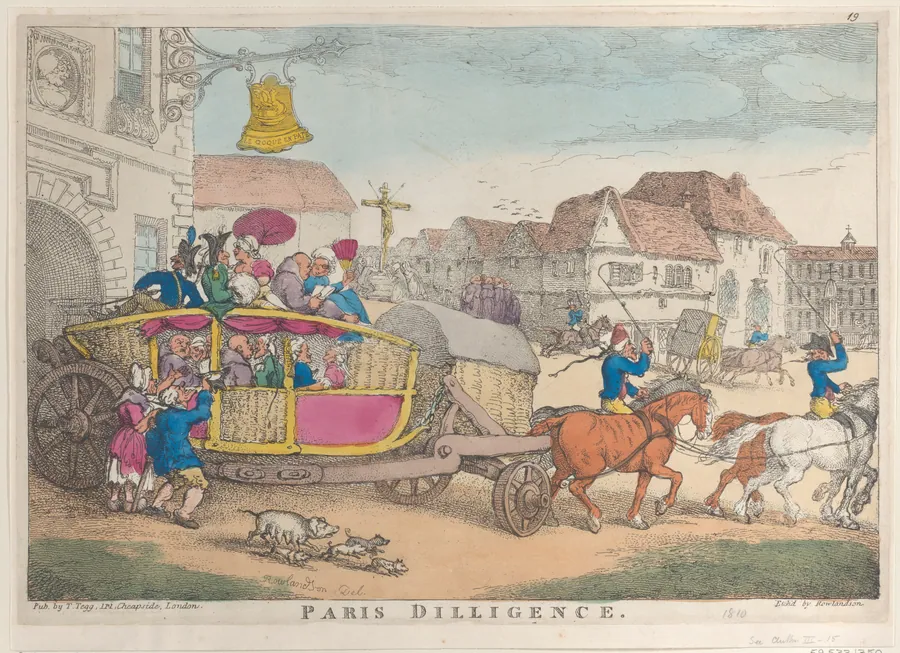 Paris Diligence by Thomas Tegg