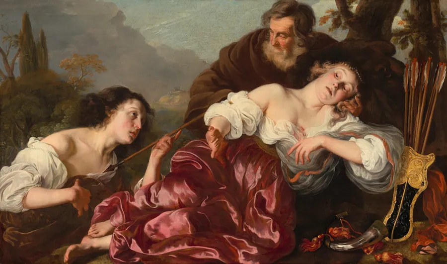 Silvio with the Wounded Dorinda by Louis Vallée