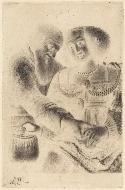 Man and Woman Embracing
