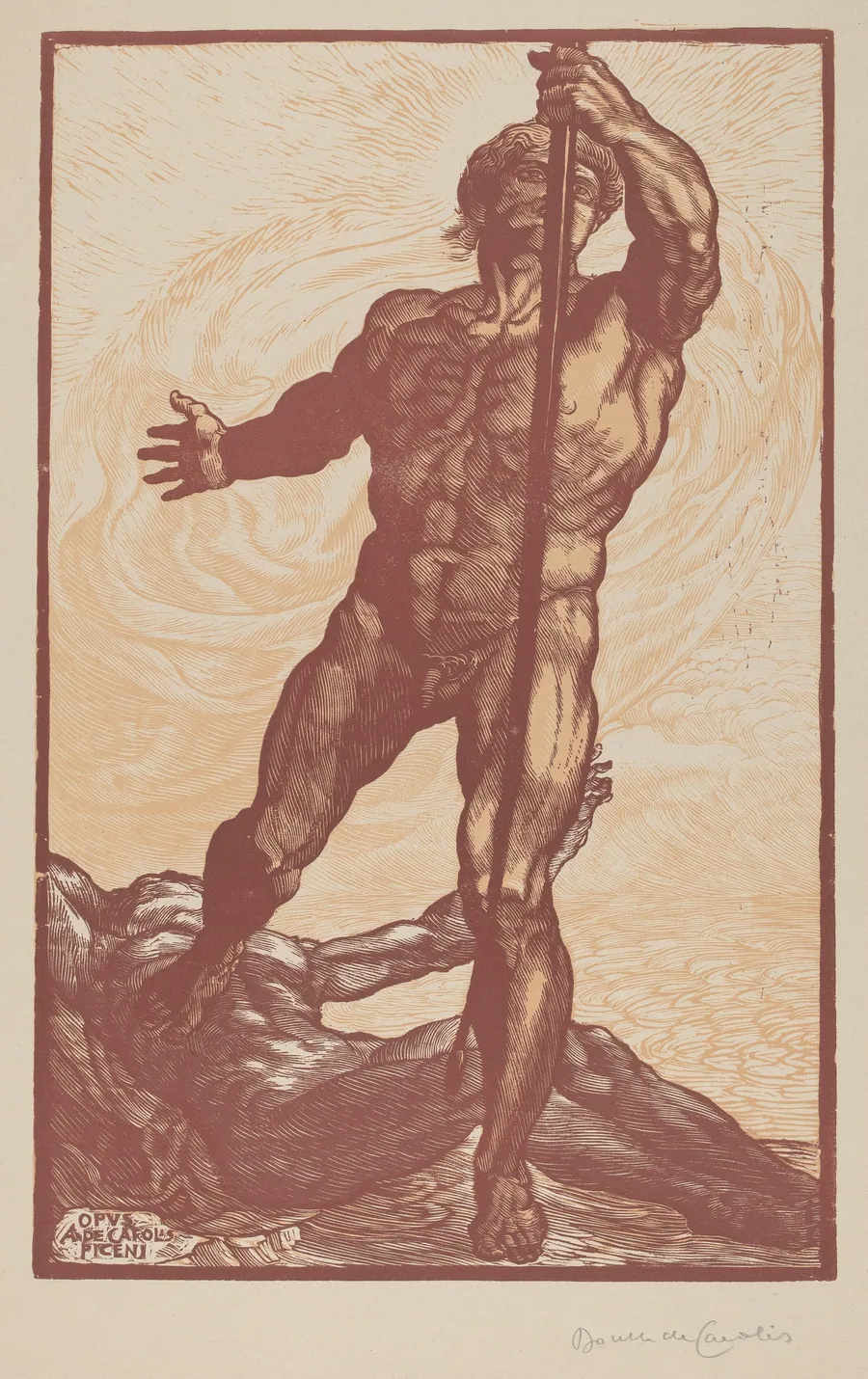 The Archer [L'Arciere] by Adolfo De Carolis